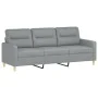 Juego de sofás con cojines 4 piezas tela gris claro de , Sofás - Ref: Foro24-3201544, Precio: 640,61 €, Descuento: %