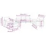 Sofagarnitur mit 4-teiligen Kissen, helles graues Gewebe. von , Sofas - Ref: Foro24-3201544, Preis: 640,61 €, Rabatt: %