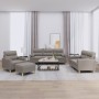Juego de sofás con cojines 4 piezas tela gris taupe de , Sofás - Ref: Foro24-3201567, Precio: 666,69 €, Descuento: %