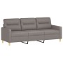 Juego de sofás con cojines 4 piezas tela gris taupe de , Sofás - Ref: Foro24-3201567, Precio: 666,69 €, Descuento: %