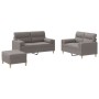 Juego de sofás con cojines 3 piezas tela gris taupe de , Sofás - Ref: Foro24-3201599, Precio: 494,83 €, Descuento: %