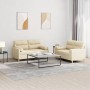 Juego de sofás con cojines 2 piezas tela crema de , Sofás - Ref: Foro24-3201586, Precio: 452,50 €, Descuento: %