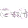 Juego de sofás con cojines 2 piezas tela marrón de , Sofás - Ref: Foro24-3201571, Precio: 402,51 €, Descuento: %