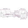 Juego de sofás con cojines 2 piezas tela amarillo claro by , Sofas - Ref: Foro24-3201573, Price: 337,80 €, Discount: %