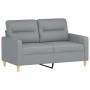 Juego de sofás con cojines 2 piezas tela gris claro de , Sofás - Ref: Foro24-3201600, Precio: 456,98 €, Descuento: %