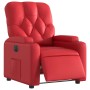 Sillón reclinable eléctrico de cuero sintético rojo en Sillones | Comprar online en Foru.es