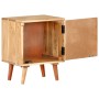 Mesita de noche de madera maciza de acacia 40x30x50 cm de vidaXL, Mesitas de noche - Ref: Foro24-322667, Precio: 85,63 €, Des...