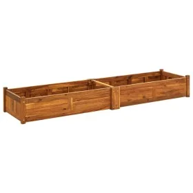 Acacia wood flowerbed 200x50x25 cm by vidaXL, Pots and planters - Ref: Foro24-42568, Price: 119,27 €, Discount: %