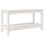 Banco de jardín madera maciza de pino blanco 82,5x35x45 cm de , Bancos de jardín - Ref: Foro24-832378, Precio: 76,47 €, Descu...