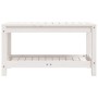Banco de jardín madera maciza de pino blanco 82,5x35x45 cm de , Bancos de jardín - Ref: Foro24-832378, Precio: 76,47 €, Descu...