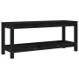Banco de jardín de madera maciza de pino negro 108x35x45 cm de , Bancos de jardín - Ref: Foro24-832384, Precio: 75,95 €, Desc...