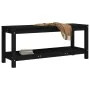 Banco de jardín de madera maciza de pino negro 108x35x45 cm de , Bancos de jardín - Ref: Foro24-832384, Precio: 75,95 €, Desc...