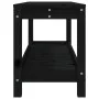 Banco de jardín de madera maciza de pino negro 108x35x45 cm de , Bancos de jardín - Ref: Foro24-832384, Precio: 75,95 €, Desc...
