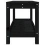 Banco de jardín de madera maciza de pino negro 108x35x45 cm de , Bancos de jardín - Ref: Foro24-832384, Precio: 79,01 €, Desc...