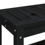 Banco de jardín de madera maciza de pino negro 108x35x45 cm de , Bancos de jardín - Ref: Foro24-832384, Precio: 75,95 €, Desc...