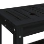 Banco de jardín de madera maciza de pino negro 108x35x45 cm de , Bancos de jardín - Ref: Foro24-832384, Precio: 79,01 €, Desc...