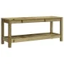 Banco de jardín de madera maciza de pino 108x35x45 cm de , Bancos de jardín - Ref: Foro24-832386, Precio: 87,89 €, Descuento: %