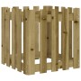 Jardinera diseño de valla madera de pino impregnada 50x50x50 cm de , Maceteros y jardineras - Ref: Foro24-832456, Precio: 33,...