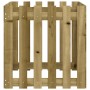 Jardinera diseño de valla madera de pino impregnada 60x60x60 cm de , Maceteros y jardineras - Ref: Foro24-832461, Precio: 49,...