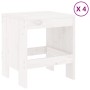 Juego de comedor de jardín 5 piezas madera maciza pino blanco de , Conjuntos de jardín - Ref: Foro24-3157710, Precio: 244,26 ...