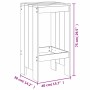 Set de mesa y taburetes altos 3 piezas madera maciza de pino de , Conjuntos de jardín - Ref: Foro24-3157733, Precio: 178,23 €...