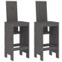 Set de mesa y taburetes altos jardín 3 piezas madera pino gris de , Conjuntos de jardín - Ref: Foro24-3157765, Precio: 243,21...