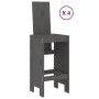Set de mesa y taburetes altos jardín 5 piezas madera pino gris de , Conjuntos de jardín - Ref: Foro24-3157771, Precio: 381,54...