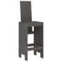 Set de mesa y taburetes altos jardín 5 piezas madera pino gris de , Conjuntos de jardín - Ref: Foro24-3157771, Precio: 381,54...