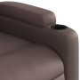 Sillón de masaje reclinable eléctrico cuero sintético marrón en Sillones | Comprar online en Foru.es