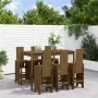 Mesa y taburetes altos de jardín 7 pzas madera pino marrón miel de , Conjuntos de jardín - Ref: Foro24-3157784, Precio: 579,4...