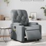 Sillón de masaje reclinable eléctrico cuero sintético gris en Sillones | Comprar online en Foru.es