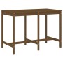 Mesa y taburetes altos de jardín 7 pzas madera pino marrón miel de , Conjuntos de jardín - Ref: Foro24-3157784, Precio: 586,9...