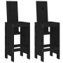 Set de mesa y taburetes altos jardín 3 pzas madera pino negro de , Conjuntos de jardín - Ref: Foro24-3157767, Precio: 243,46 ...