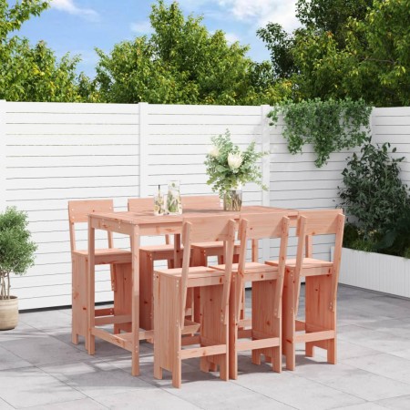 Juego de muebles de jardín 7 pzas madera maciza abeto Douglas de , Conjuntos de jardín - Ref: Foro24-3157816, Precio: 487,74 ...