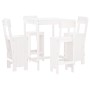 Set de mesa y taburetes altos jardín 5 pzas madera pino blanco de , Conjuntos de jardín - Ref: Foro24-3157800, Precio: 355,81...