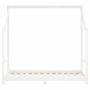 Estructura de cama de niños madera de pino blanco 2x(80x160) cm de , Cunas y camas para niños - Ref: Foro24-3200596, Precio: ...