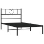 Estructura de cama con cabecero metal negro 75x190 cm de , Camas y somieres - Ref: Foro24-355453, Precio: 56,79 €, Descuento: %