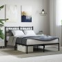 Estructura de cama con cabecero metal negro 160x200 cm de , Camas y somieres - Ref: Foro24-355466, Precio: 109,58 €, Descuent...