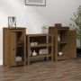 Aparadores 2 uds madera maciza de pino marrón miel 40x35x80 cm de , Aparadores - Ref: Foro24-813731, Precio: 77,92 €, Descuen...