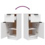 Aparadores 2 uds madera contrachapada blanco 30x30x70 cm de , Aparadores - Ref: Foro24-811116, Precio: 97,65 €, Descuento: %