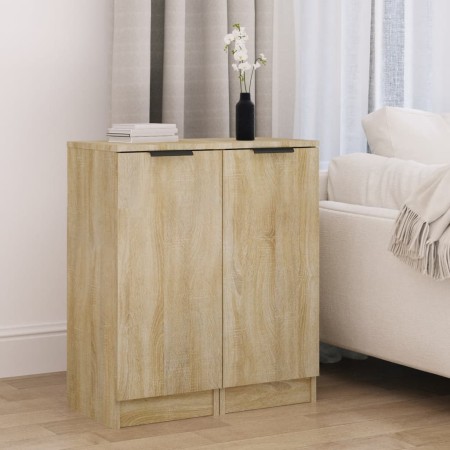 Aparadores 2 uds madera contrachapada roble Sonoma 30x30x70 cm de , Aparadores - Ref: Foro24-811140, Precio: 77,95 €, Descuen...