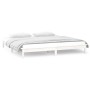Estructura de cama con LED madera maciza blanca 120x200 cm de , Camas y somieres - Ref: Foro24-820602, Precio: 112,18 €, Desc...