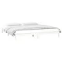 Estructura de cama con LED madera maciza blanca 120x200 cm de , Camas y somieres - Ref: Foro24-820602, Precio: 110,24 €, Desc...