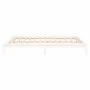Estructura de cama con LED madera maciza blanca 120x200 cm de , Camas y somieres - Ref: Foro24-820602, Precio: 110,24 €, Desc...
