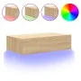 Mueble de TV con luces LED roble Sonoma 60x35x15,5 cm de , Muebles TV - Ref: Foro24-842890, Precio: 46,51 €, Descuento: %