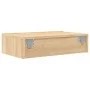 Mueble de TV con luces LED roble Sonoma 60x35x15,5 cm de , Muebles TV - Ref: Foro24-842890, Precio: 46,51 €, Descuento: %