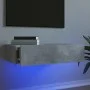 Mueble de TV con luces LED gris hormigón 60x35x15,5 cm de , Muebles TV - Ref: Foro24-842892, Precio: 33,89 €, Descuento: %