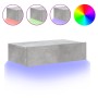 Mueble de TV con luces LED gris hormigón 60x35x15,5 cm de , Muebles TV - Ref: Foro24-842892, Precio: 35,10 €, Descuento: %