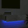 Mueble de TV con luces LED gris hormigón 60x35x15,5 cm de , Muebles TV - Ref: Foro24-842892, Precio: 35,10 €, Descuento: %