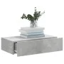 Mueble de TV con luces LED gris hormigón 60x35x15,5 cm de , Muebles TV - Ref: Foro24-842892, Precio: 33,89 €, Descuento: %